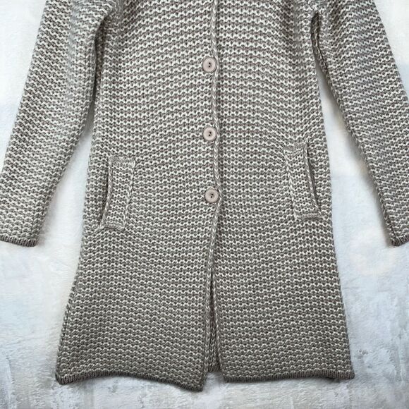 Cocogio Cardigan Womens M Striped Wool Blend Heavy Knit Made in Italy Feminine - Picture 4 of 16